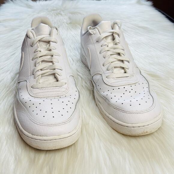 Nike Court Vision Low Triple White Sneakers - Picture 3 of 9